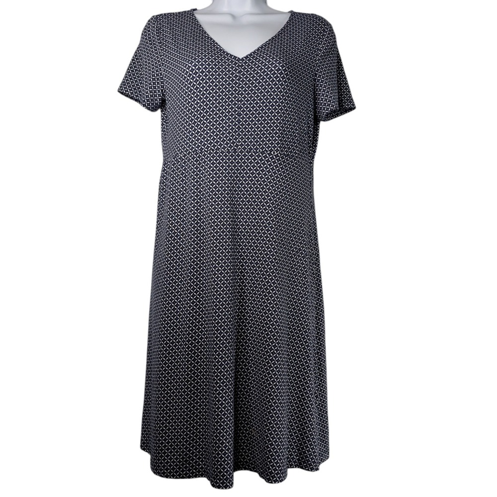 Tom Tailor Womens Size 38 US Medium Geometric Casual Dress Academia Preppy